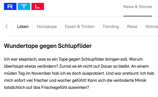 Danke, RTL! Warum WUNDERTAPE ein echter Gamechanger ist