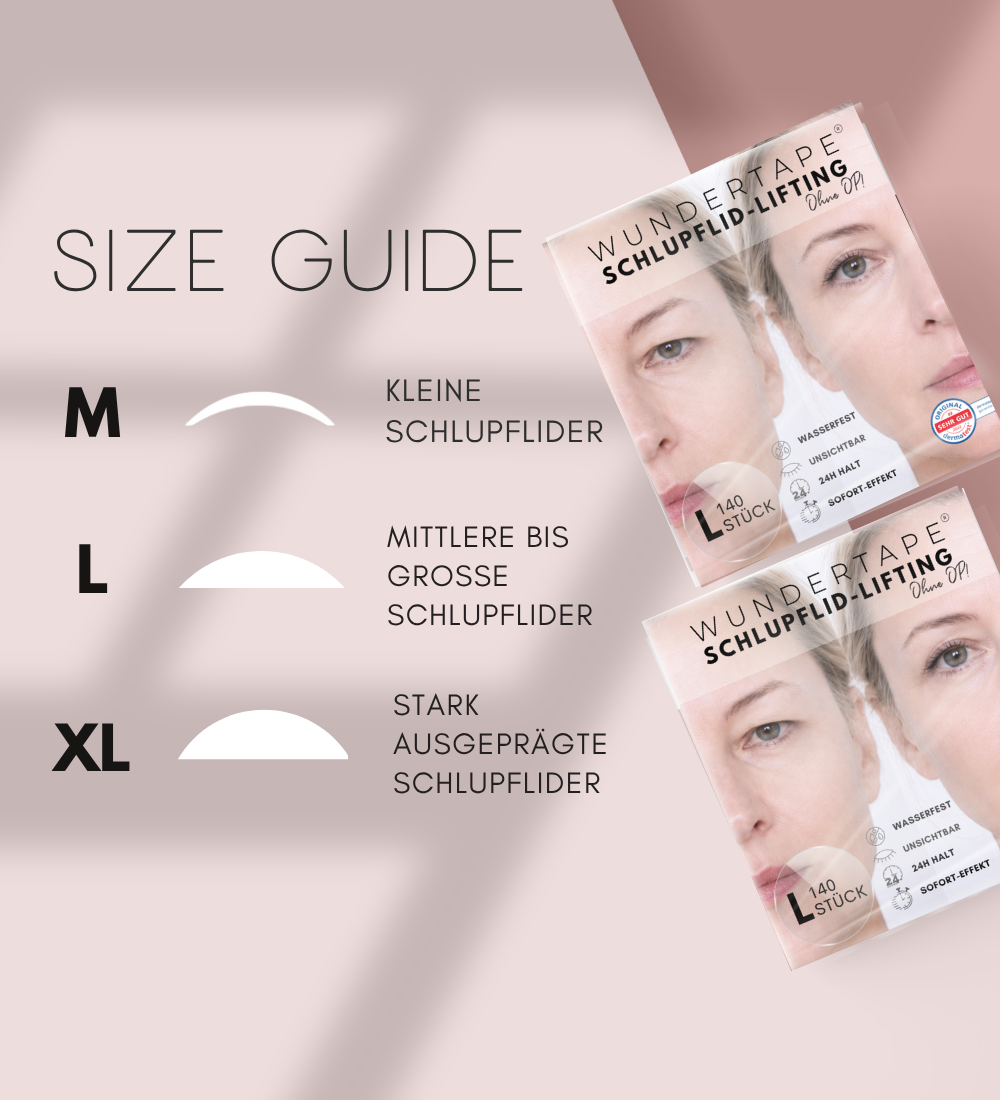 WUNDERTAPE Schlupflider Tape (Probepackung)  "M+L+XL"