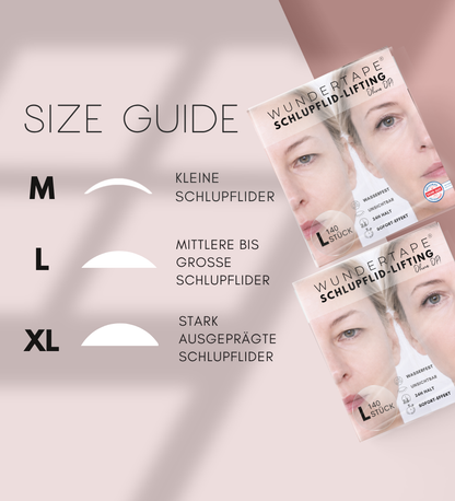 WUNDERTAPE Schlupflider Tape (Probepackung)  "M+L+XL"