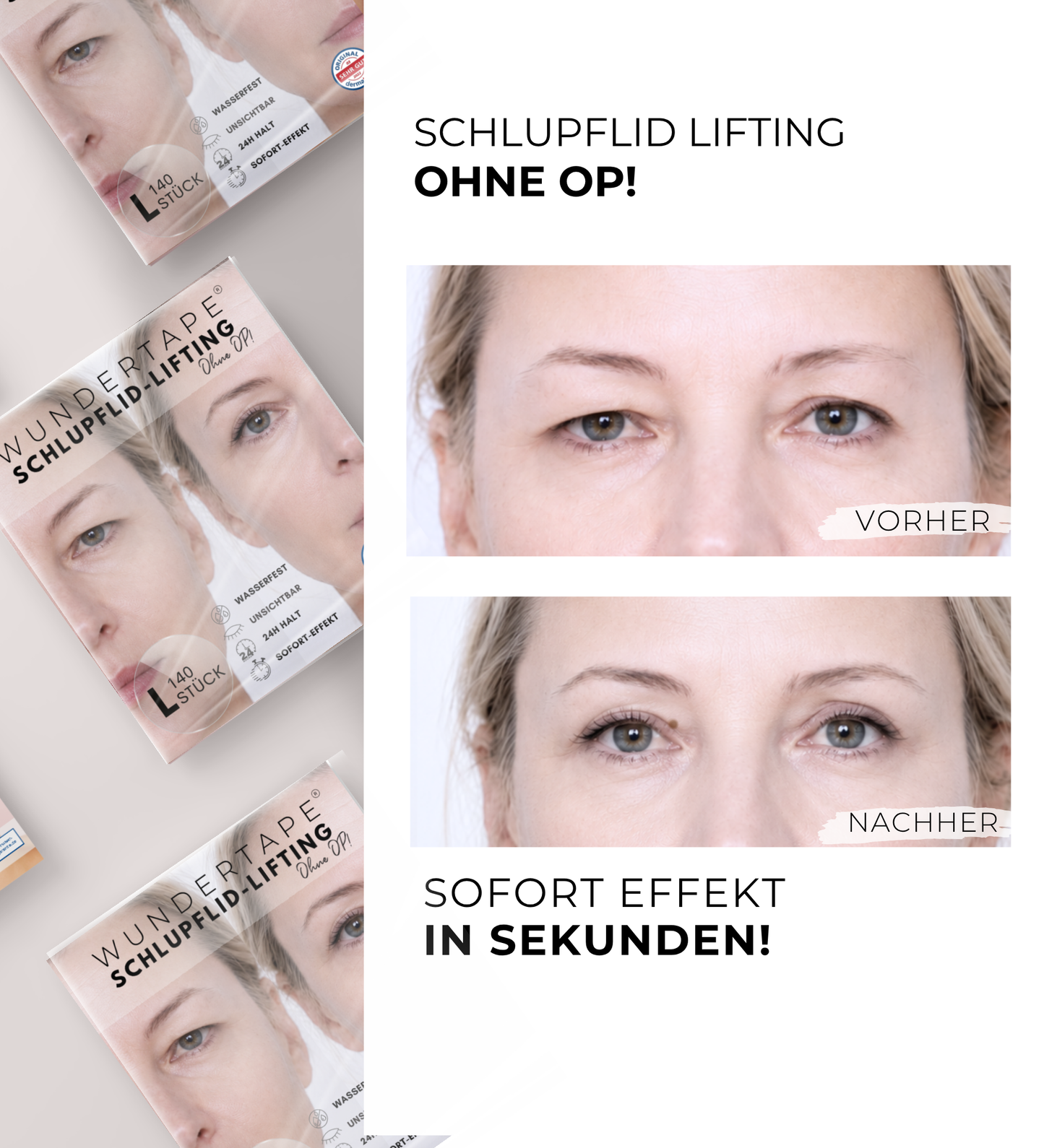 WUNDERTAPE Schlupflider Tape (Probepackung)  "M+L+XL"