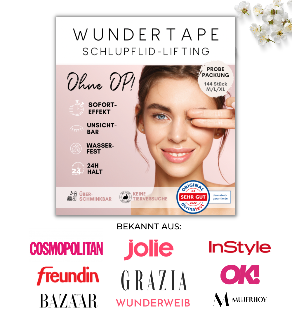 WUNDERTAPE Eyelid tapes 144 pieces "S+M+L"